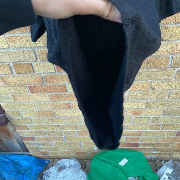 Burberry London Floral Zip Dress Black Mohair Pattern Size 8 - Picture 13 of 16